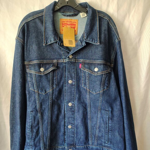 NWT Mens Levi`s Size XL Color Denim Cotton Jacket - Picture 2 of 12